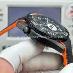 N1 Factory Omega Seamaster Planet Ocean Chronograph 215.92.46.51.01.001 45mm Black DLC-coated Rubber Strap Black Dial