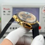 N1 Factory Omega Speedmaster Professional Moonwatch 310.62.42.50.99.001 42mm Yellow Gold Rubber Strap Pink Dial