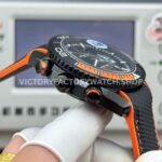 N1 Factory Omega Seamaster Planet Ocean Chronograph 215.92.46.51.01.001 45mm Black DLC-coated Rubber Strap Black Dial