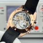 N1 Factory Omega Speedmaster Professional Moonwatch 310.63.42.50.02.001 42mm Rose Gold Rubber Strap Black Dial