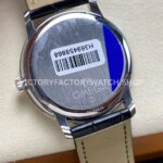 N1 Factory Omega De Ville Prestige 424.53.40.20.04.001 39.5mm White Gold Black Leather Strap Roman Number Silver Dial