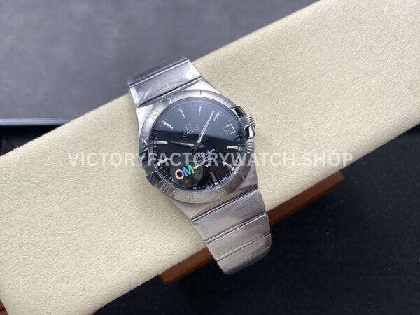 OM+ Factory Omega Constellation Men 123.10.38.21.01.001 38mm Full Steel Black Dial