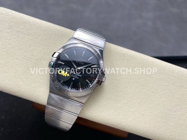 OM+ Factory Omega Constellation Men 123.10.38.21.01.001 38mm Full Steel Black Dial