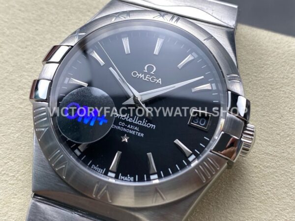 OM+ Factory Omega Constellation Men 123.10.38.21.01.001 38mm Full Steel Black Dial