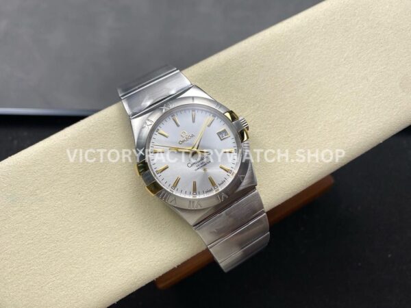 OM+ Factory Omega Constellation Men 123.10.38.21.02.001 38mm Full Steel Silver Dial