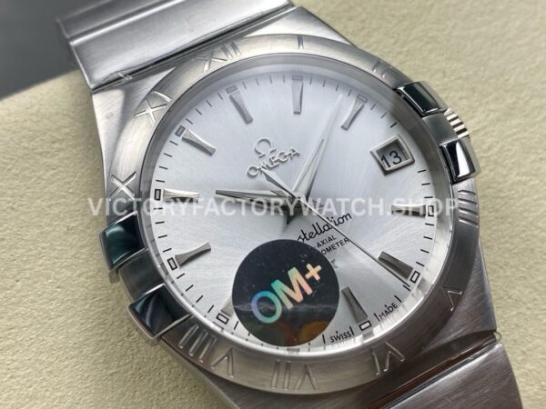 OM+ Factory Omega Constellation Men 123.10.38.21.02.001 38mm Full Steel Silver Dial