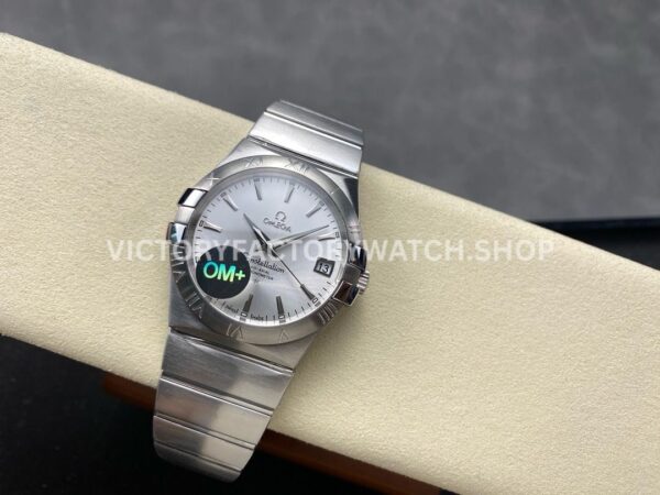 OM+ Factory Omega Constellation Men 123.10.38.21.02.001 38mm Full Steel Silver Dial