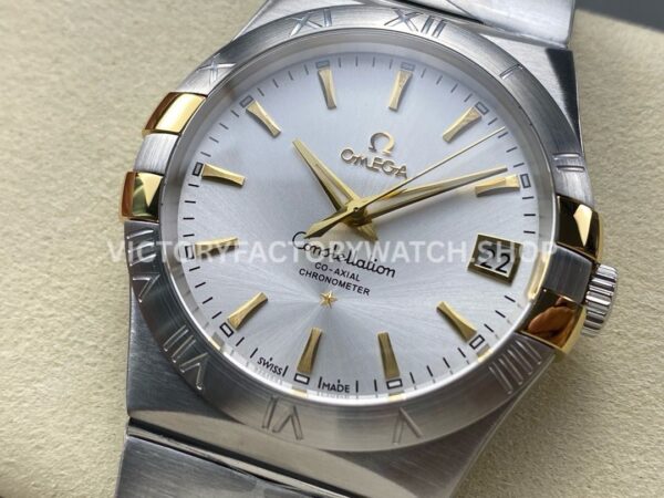 OM+ Factory Omega Constellation Men 123.10.38.21.02.001 38mm Full Steel Silver Dial