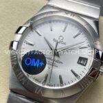 OM+ Factory Omega Constellation Men 123.10.38.21.02.001 38mm Full Steel Silver Dial