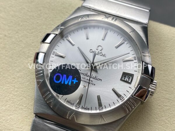 OM+ Factory Omega Constellation Men 123.10.38.21.02.001 38mm Full Steel Silver Dial