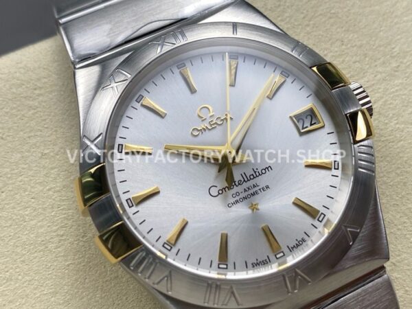 OM+ Factory Omega Constellation Men 123.10.38.21.02.001 38mm Full Steel Silver Dial