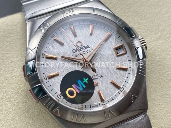 OM+ Factory Omega Constellation Men 123.10.38.21.02.002 38mm Full Steel Silver Dial