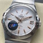 OM+ Factory Omega Constellation Men 123.10.38.21.02.002 38mm Full Steel Silver Dial