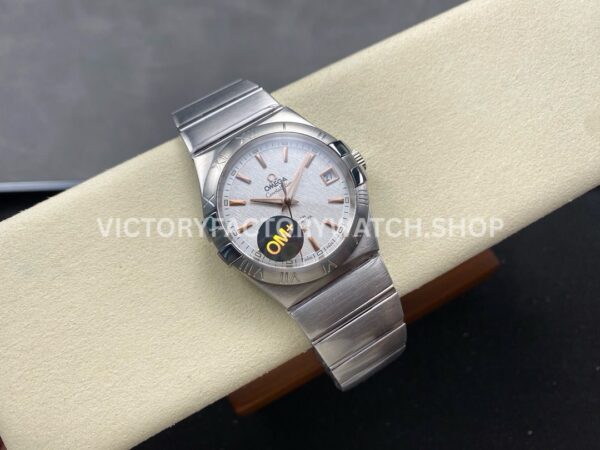 OM+ Factory Omega Constellation Men 123.10.38.21.02.002 38mm Full Steel Silver Dial