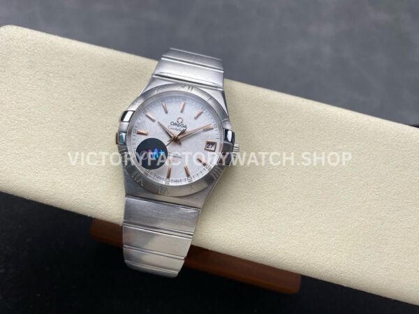 OM+ Factory Omega Constellation Men 123.10.38.21.02.002 38mm Full Steel Silver Dial