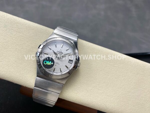 OM+ Factory Omega Constellation Men 123.10.38.21.02.003 38mm Full Steel Silver Dial
