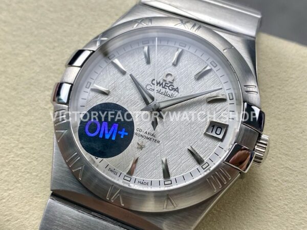 OM+ Factory Omega Constellation Men 123.10.38.21.02.003 38mm Full Steel Silver Dial