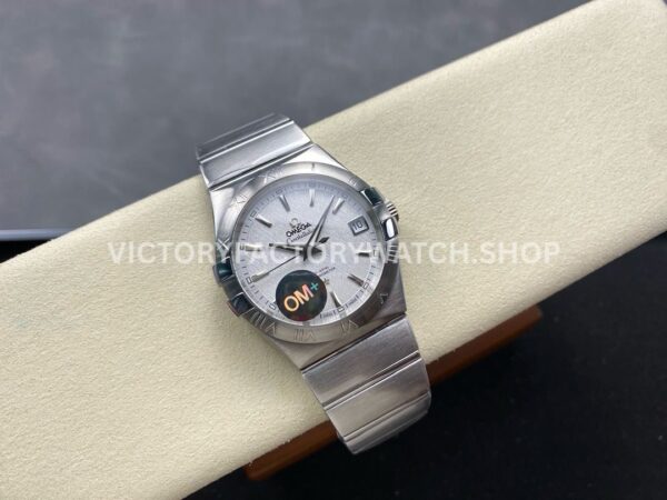 OM+ Factory Omega Constellation Men 123.10.38.21.02.003 38mm Full Steel Silver Dial