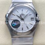 OM+ Factory Omega Constellation Men 123.10.38.21.02.004 38mm full steel silver dial replica watch