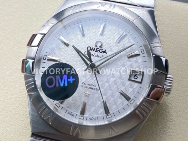 OM+ Factory Omega Constellation Men 123.10.38.21.02.004 38mm Full Steel Silver Dial