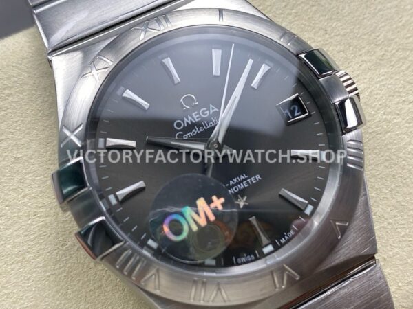 OM+ Factory Omega Constellation Men 123.10.38.21.06.001 38mm Full Steel Grey Dial (6) OM+ Factory Omega Constellation Men 123.10.38.21.06.001 38mm Full Steel Grey Dial