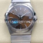 OM+ Factory Omega Constellation Men 123.10.38.21.10.001 38mm Full Steel Brown Dial (3) OM+ Factory Omega Constellation Men 123.10.38.21.10.001 38mm full steel brown dial replica watch