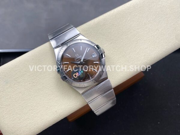 OM+ Factory Omega Constellation Men 123.10.38.21.10.001 38mm Full Steel Brown Dial (4) OM+ Factory Omega Constellation Men 123.10.38.21.10.001 38mm Full Steel Brown Dial