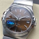 OM+ Factory Omega Constellation Men 123.10.38.21.10.001 38mm Full Steel Brown Dial (5) OM+ Factory Omega Constellation Men 123.10.38.21.10.001 38mm Full Steel Brown Dial