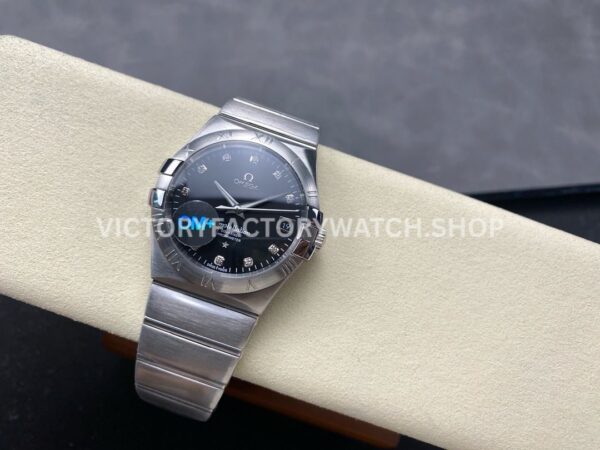 OM+ Factory Omega Constellation Men 123.10.38.21.51.00 38mm Full Steel Diamond Black Dial