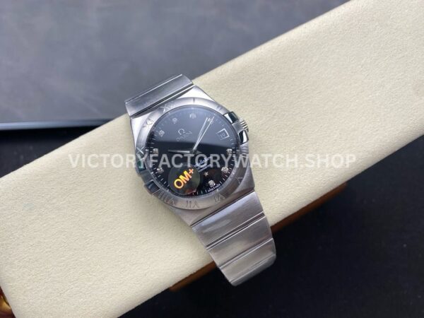 OM+ Factory Omega Constellation Men 123.10.38.21.51.00 38mm Full Steel Diamond Black Dial