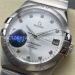 OM+ Factory Omega Constellation Men 123.10.38.21.52.001 38mm Full Steel Diamond Silver Dial