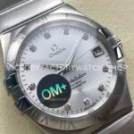 OM+ Factory Omega Constellation Men 123.10.38.21.52.001 38mm Full Steel Diamond Silver Dial