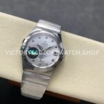 OM+ Factory Omega Constellation Men 123.10.38.21.52.001 38mm Full Steel Diamond Silver Dial