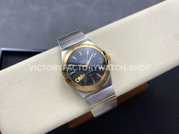 OM+ Factory Omega Constellation Men 123.20.35.20.01.001 38mm GoldSteel Black Dial (2) OM+ Factory Omega Constellation Men 123.20.35.20.01.001 38mm Gold Steel Black Dial