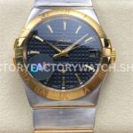 OM+ Factory Omega Constellation Men 123.20.35.20.01.001 38mm GoldSteel Black Dial (4) OM+ Factory Omega Constellation Men 123.20.35.20.01.001 38mm gold steel black dial replica watch