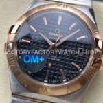 OM+ Factory Omega Constellation Men 123.20.38.21.01.001 38mm Rose GoldSteel Black Dial (1) OM+ Factory Omega Constellation Men 123.20.38.21.01.001 38mm Rose Gold Steel Black Dial