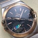 OM+ Factory Omega Constellation Men 123.20.38.21.01.001 38mm Rose GoldSteel Black Dial (2) OM+ Factory Omega Constellation Men 123.20.38.21.01.001 38mm Rose Gold Steel Black Dial