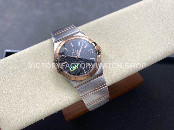 OM+ Factory Omega Constellation Men 123.20.38.21.01.001 38mm Rose GoldSteel Black Dial (5) OM+ Factory Omega Constellation Men 123.20.38.21.01.001 38mm Rose Gold Steel Black Dial