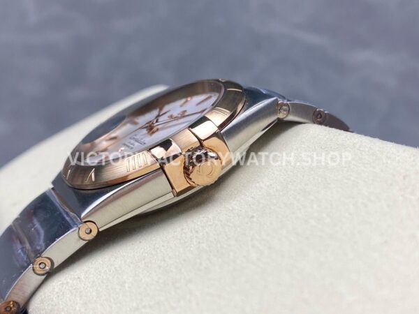 OM+ Factory Omega Constellation Men 123.20.38.21.02.001 38mm Rose GoldSteel Silver Dial (4) OM+ Factory Omega Constellation Men 123.20.38.21.02.001 38mm Rose Gold Steel Silver Dial