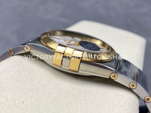 OM+ Factory Omega Constellation Men 123.20.38.21.02.002 38mm Gold Steel Silver Dial