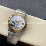 OM+ Factory Omega Constellation Men 123.20.38.21.02.002 38mm Gold Steel Silver Dial