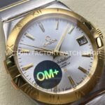 OM+ Factory Omega Constellation Men 123.20.38.21.02.002 38mm Gold Steel Silver Dial