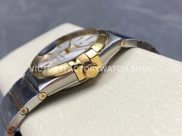 OM+ Factory Omega Constellation Men 123.20.38.21.02.002 38mm Gold Steel Silver Dial