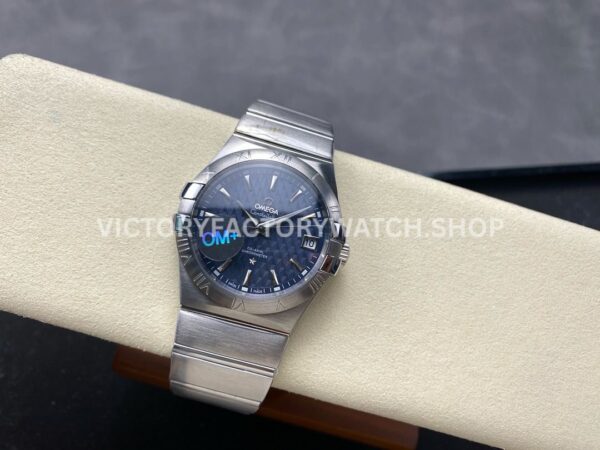OM+ Factory Omega Constellation Men 123.20.38.21.02.004 38mm Full Steel Blue Dial (4) OM+ Factory Omega Constellation Men 123.20.38.21.02.004 38mm Full Steel Blue Dial