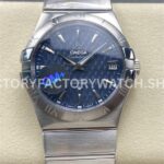 OM+ Factory Omega Constellation Men 123.20.38.21.02.004 38mm Full Steel Blue Dial (6) OM+ Factory Omega Constellation Men 123.20.38.21.02.004 38mm full steel blue dial replica watch