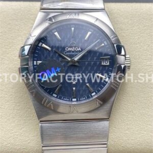 OM+ Factory Omega Constellation Men 123.20.38.21.02.004 38mm Full Steel Blue Dial (6) OM+ Factory Omega Constellation Men 123.20.38.21.02.004 38mm full steel blue dial replica watch