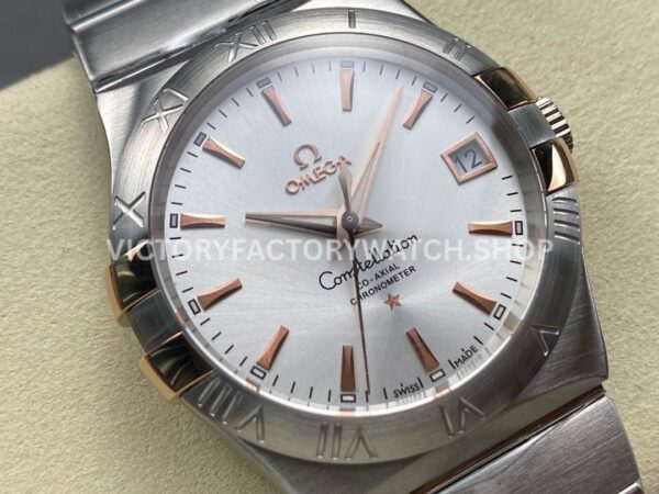 OM+ Factory Omega Constellation Men 123.20.38.21.02.004 38mm Full Steel Silver Dial (3) OM+ Factory Omega Constellation Men 123.20.38.21.02.004 38mm Full Steel Silver Dial
