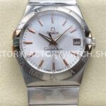 OM+ Factory Omega Constellation Men 123.20.38.21.02.004 38mm Full Steel Silver Dial (7) OM+ Factory Omega Constellation Men 123.20.38.21.02.004 38mm full steel silver dial replica watch