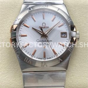 OM+ Factory Omega Constellation Men 123.20.38.21.02.004 38mm Full Steel Silver Dial (7) OM+ Factory Omega Constellation Men 123.20.38.21.02.004 38mm full steel silver dial replica watch