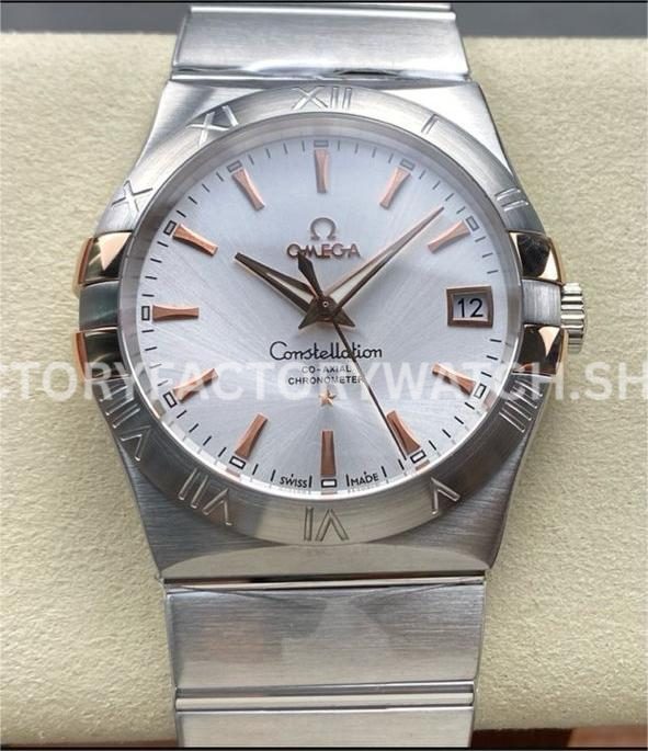 OM+ Factory Omega Constellation Men 123.20.38.21.02.004 38mm Full Steel Silver Dial (7) OM+ Factory Omega Constellation Men 123.20.38.21.02.004 38mm full steel silver dial replica watch